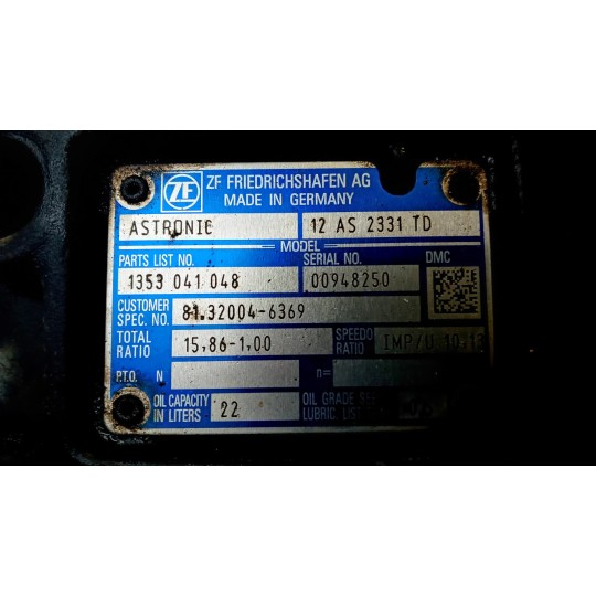 GEARBOXES  MAN TGX euro 6 used