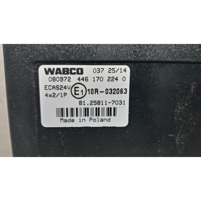 MAN VARIOUS CONTROL UNITS E  MAN TGX euro 6 used