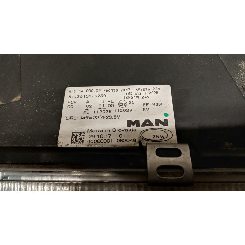 MAN FARO ANTERIORE DESTRO MAN TGX euro 6 usato